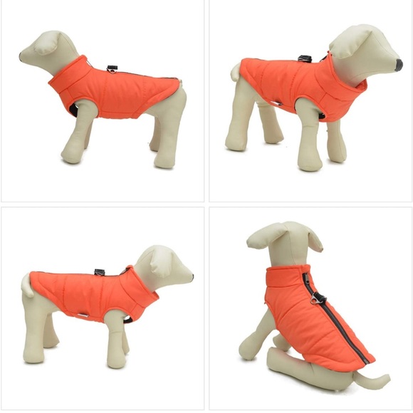 New Dog Winter Coat Windproof Zippered Jacket Breathable - Picture 4 of 6